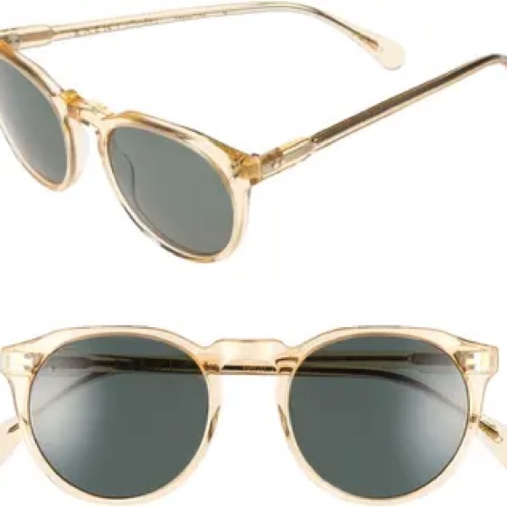 RAEN REMMY 49 CHAMPAGNE GREEN SUNGLASSES